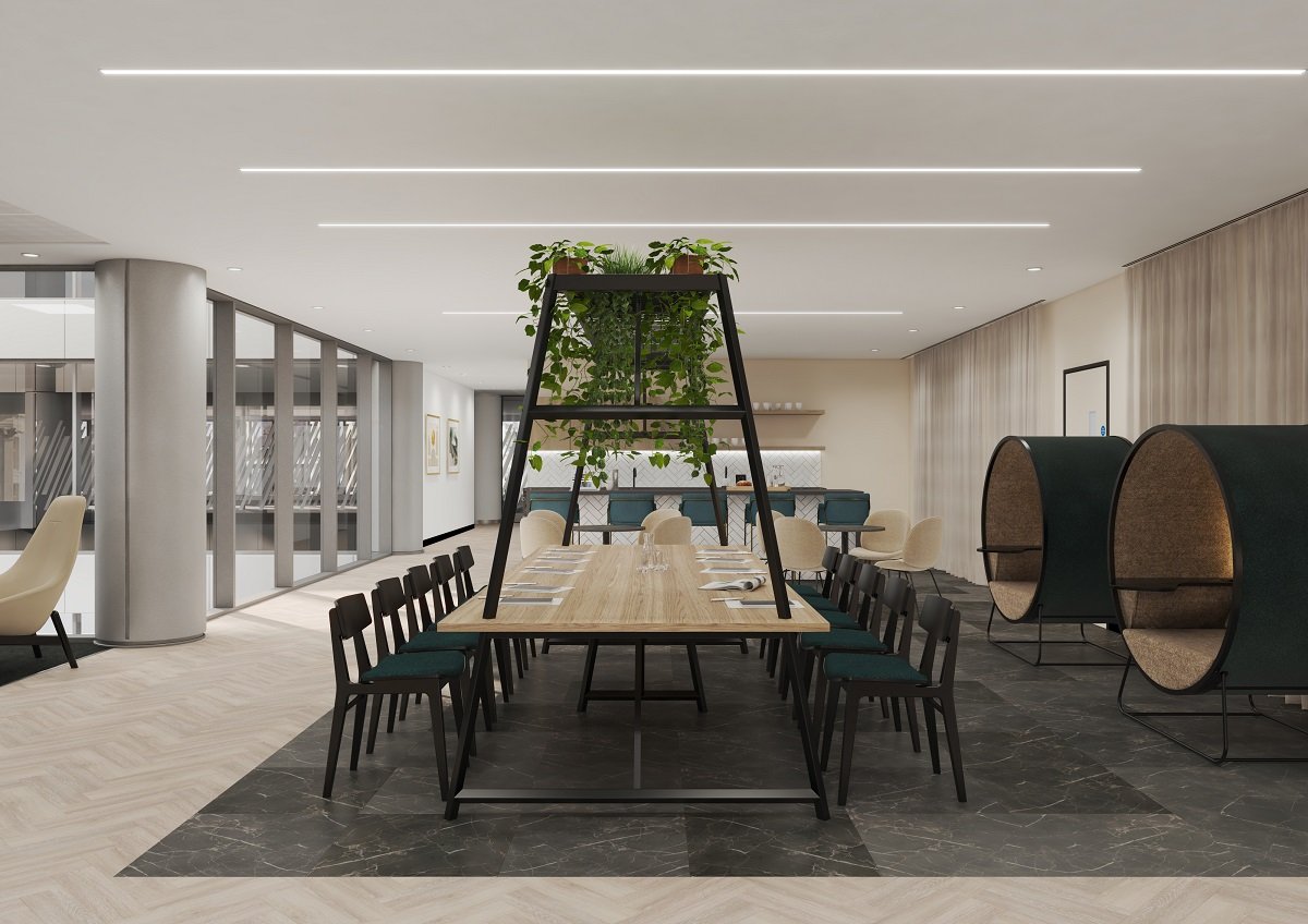 Gracechurch Street Office Space CGI Breakout Space