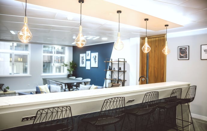 Orega High Holborn kitchen and communal space