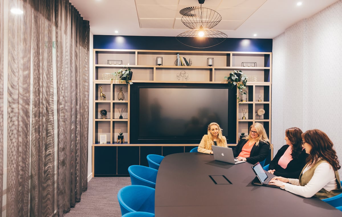 Orega St Vincent Street The Barings Suite Meeting Room with people