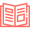 coral brochure icon