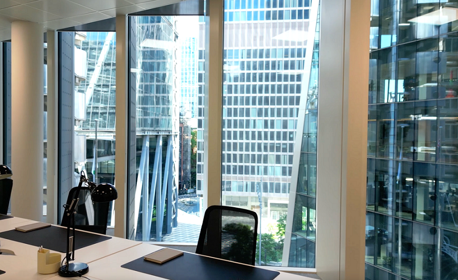 Lime Street Office Space drone video